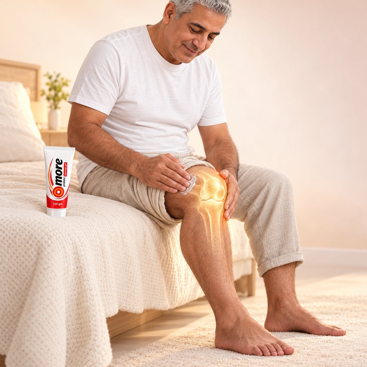 جل مور بروليت على الركبة